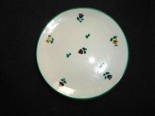 Gmundner Keramik Austria Salad/dessert Plate 7 3/4 " Scattered Blooms Pattern Exc