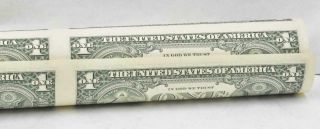 Uncut Sheet 16 One Dollar Bills $1 1995 US Currency Dept.  of the Treasury BOSTON 2