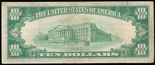 1929 $10 National Currency The First National Bank Of Sunbury,  PA Ch.  1237 2