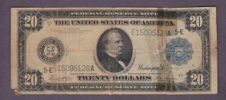 $20 1914 Large Richmond Federal Reserve Note