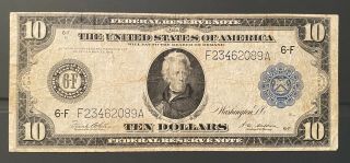 1914 $10 Atlanta Federal Reserve Note
