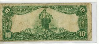 1902 $10 The First NB of Haven,  Connecticut.  Ch 2. 2