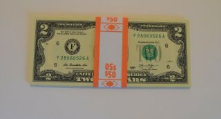 2013 $2 Dollar Bills Consecutive Set Of Twenty Five Notes Us Paper Money Us Coin