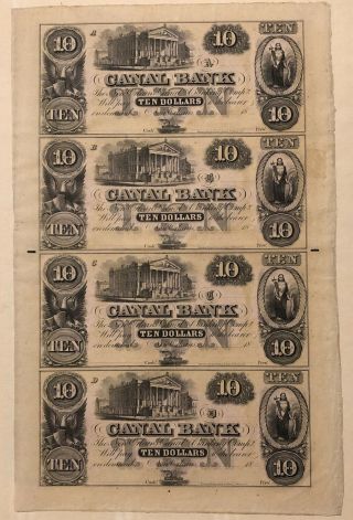 $10 Canal Bank Of Orleans,  Louisiana Obsolete Currency - Uncirculated (4)