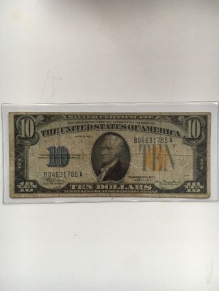 1934 A North Africa $10 Bill