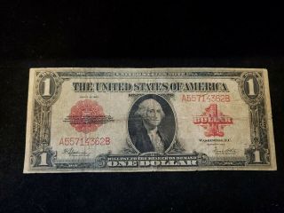 1923 $1 Dollar Red Seal Legal Tender Large Size