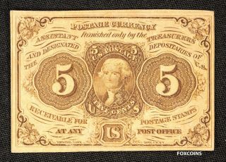⭐ Fr.  1230 First Issue 5 Cent Fractional Currency 1862/63 Grades Unc ⭐ P790