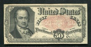 Fr.  1381 50 Fifty Cents Fifth Issue Fractional Currency Note Extremely Fine