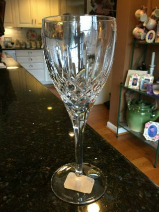 Waterford Crystal Lismore " Nouveau " Crystal Water Goblet Wine,  No Box