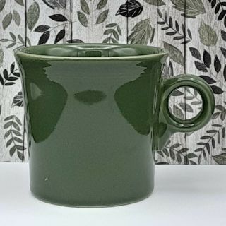 Homer Laughlin Fiestaware Dark Green Coffee Cup Mug Tom And Jerry Ring Handle
