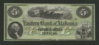 Eufaula Alabama - Eastern Bank Of Alabama - Five Dollars ($5) - Remainder