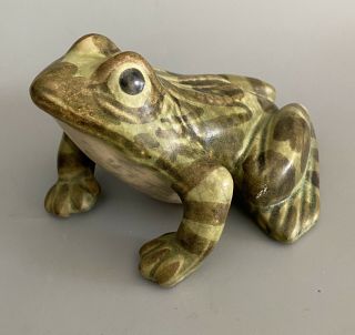 Brush Mccoy Pottery 5 - 1/8  Frog Figurine