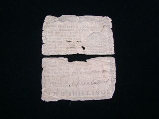 U.  S.  Colonial Currency 1769 Pennsylvania 2 Shillings Charles Thompson Fr.  Pa - 140