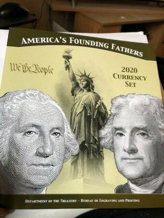 America’s Founding Fathers 2020 Currency Set At Matched Serial