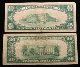 1929 $10 AND $20 NATIONAL CURRENCY NOTES FROM THE PHILADELPHIA FED RESERVE BANK 2