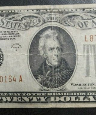 1934 A SERIES HAWAII 10 DOLLAR NOTE 3