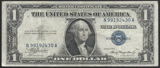 $1 1935 - A SILVER CERTIFICATE=Fr 1608m==BLUE SEALS and SERIALS=EXTREMELY FINE 2
