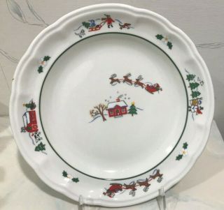 Pfaltzgraff Christmas Snow Village Holiday 9.  25 " Luncheon Plate (s) Lunch