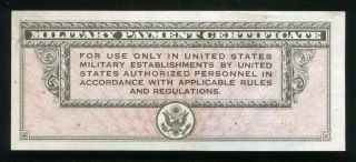 SERIES 461 $10 TEN DOLLARS MPC MILITARY PAYMENT CERTIFICATE ABOUT UNCIRCULATED 2