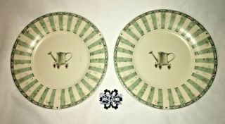 Set Of Two Portfolio By Pfaltzgraff Naturewood 8 " Salad / Dessert Plates Usa