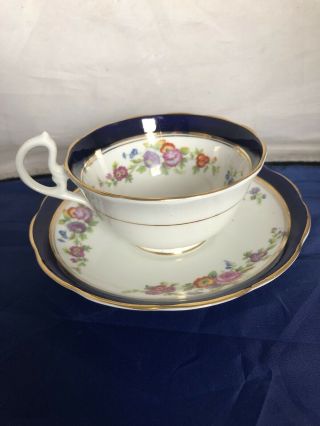 Vintage Royal Albert Crown China Floral Tea Cup & Saucer England