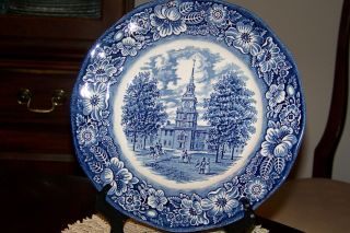 Staffordshire China - Liberty Blue - 9 3/4 - Inch Dinner Plate (superior Cond. )