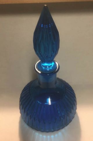 Blue Glass Decanter I Dream Of Genie Bottle Decanter