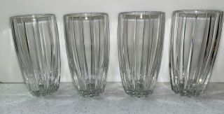 Set Of 4 Waterford Marquis Crystal Omega Highball Glasses Tumblers