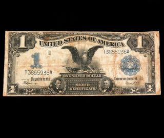 1899 United States $1 Black Eagle Silver Certificate 2