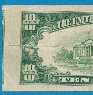 $10.  1950 - A Chicago District Back Printing Misalignment Error