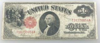 Series Of 1917 $1 Note United States Legal Tender One Dollar