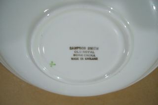 Vintage Sampson Smith Old Royal Bone China England Saucer Only No Cup Pink Roses 3