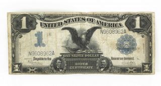 1899 Us $1 Black Eagle One Dollar Silver Certificate Large Note Nr 8468 - 9