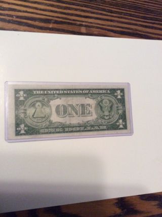 1935A $1 Yellow Seal Silver Certificate North Africa 2