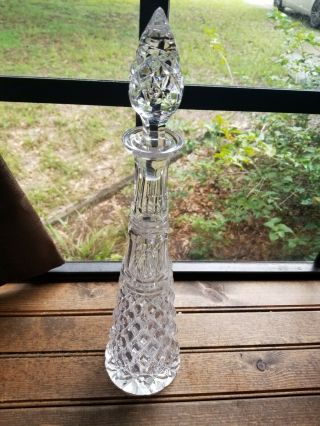 Large Cut Crystal Glass Wine Decanter With Stopper /