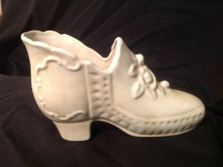 Vintage Mccoy? Shawnee? Pottery Planter Vase High Heel Shoe Cream Colored