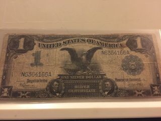 1899 $1 Black Eagle One Dollar Silver Certificate Large Note