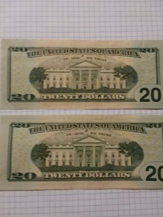 2 2006 2013 $20 (TWENTY DOLLAR) – NOTE,  BILLS - FANCY LOW SERIAL NUMBERS – 2