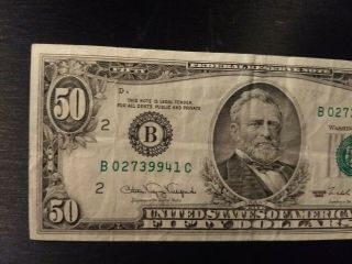 Series 1990 $50 Federal Reserve Note York Circulated 2