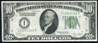 Fr 2002 - I 1928 - B $10 Ten Dollars Frn Federal Reserve Note Minneapolis,  Mn Xf