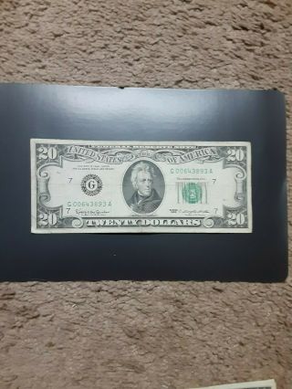 1963 Series Us $20 Chicago Granahan/dillon Circulated Low Note