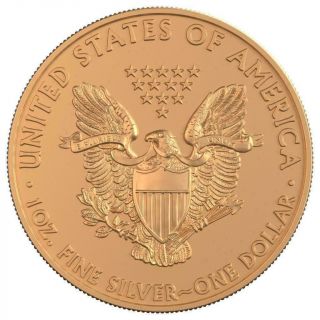 USA 2019 1$ Silver Eagle Astronomy - Neptun 1 Oz Silver Gilded Coin 3