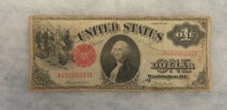 1917 $1 One Dollar Us Note Circulated Ungraded