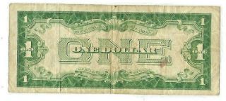 1934 $1 SILVER CERTIFICATE STAR NOTE FUNNY BACK 00311612A 2
