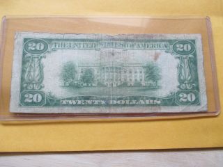 1929 $20 THE EMPIRE NATIONAL BANK OF CLARKSBURG,  WEST VIRGINIA 3