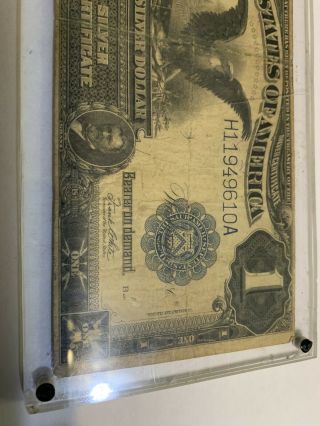 H119 Series Of 1899 Black Eagle One Dollar Silver Certificate $1 Large Note 3
