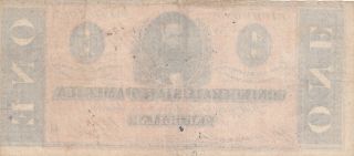 1 DOLLAR FINE BANKNOTE FROM CONFEDERATE STATES OF AMERICA 1864 2