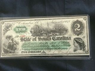 State of South Carolina 1872 $2 3