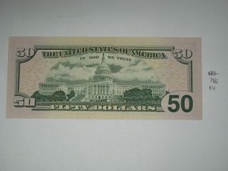 2009 $50 star note BOOKENDS,  CRISP NEAT PRICE TO SELL LOW 2