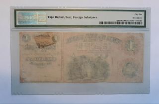1859 - 1860s State Bank Of Michigan $1 Obsolete note - Detroit Michigan 2